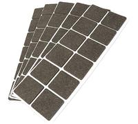 Adsamm® / 60 x Patins en Feutre/Bruns / 35x35 mm/carré/épaisseur 3,5 mm/Patins glisseurs Auto-adhésifs de qualité optimale