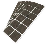 Adsamm® / 60 x patins en feutre / bruns / 40x40 mm / carré / épaisseur 3,5 mm / patins glisseurs auto-adhésifs de qualité optimale