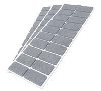 Adsamm® / 60 x Patins en Feutre/Gris / 20x40 mm/rectangulaire/épaisseur 3,5 mm/Patins glisseurs Auto-adhésifs de qualité optimale
