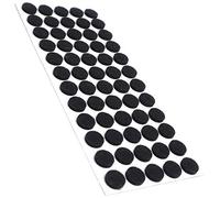 Adsamm® / 60 x Patins en Feutre/Noirs/Ø 14 mm/Rond/épaisseur 3,5 mm/Patins glisseurs Auto-adhésifs de qualité optimale