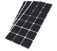 Adsamm® / 63 x Patins en Feutre/Noirs / 30x30 mm/carré/épaisseur 3,5 mm/Patins glisseurs Auto-adhésifs de qualité optimale