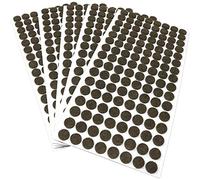 Adsamm® / 640 x Patins en Feutre/Bruns/Ø 12 mm/Rond/épaisseur 3,5 mm/Patins glisseurs Auto-adhésifs de qualité optimale