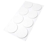 Adsamm® / 8 x Patins en Feutre/Blancs/Ø 60 mm/Rond/épaisseur 3,5 mm/Patins glisseurs Auto-adhésifs de qualité optimale