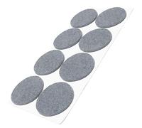 Adsamm® / 8 x Patins en Feutre/Gris/Ø 50 mm/Rond/épaisseur 3,5 mm/Patins glisseurs Auto-adhésifs de qualité optimale