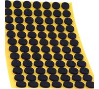 Adsamm® / 84 x Patins antidérapants Autocollants en Caoutchouc cellulaire EPDM/ø 12 mm/Noir/Rond/Patins antidérapants de 2,5 mm d'épaisseur