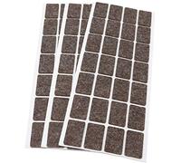 Adsamm® / 84 x Patins en Feutre en Laine véritable/Marron / 20x30 mm/rectangulaire / 3 mm Hauteur/Patins glisseurs Auto-adhésifs de qualité Adsamm®