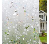 ADSFG Film De Fenêtre De Confidentialité pour Ombrage De Salle De Bain Film De Verre Statique sans Colle Cristal Sculpture Jardin Autocollants De Fenêtre Décoratifs,45cm x 300cm