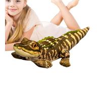 Adsfvs Crocodile en peluche, peluche crocodile - Jouet crocodile réaliste mignon de 19 pouces | Jouets en peluche Crocodile doux de Simulation, jouets en peluche uniques, poupées modèles pour adultes,