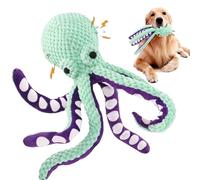 Adsfvs Jouet Poulpe pour Chien, Jouets en Peluche pour Chiens, Jeu Interactif De Dentition avec Son Couchant pour Piscine Intérieure Plage Et Temps De Jeu