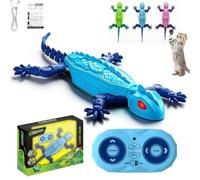ADSIBILANT Gecko Rush Jouet d'escalade pour chat avec télécommande - Jouet interactif d'escalade pour chat qui grimpe le mur pour chats d'intérieur - Bleu