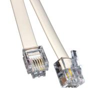 ADSL Broadband Modem câble RJ11 vers RJ11 Phone Femelle vers Routeur Blanc 10 m [10 mètre/10m]