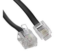 ADSL Broadband Modem câble RJ11 vers RJ11 Phone Femelle vers Routeur Noir 2 m [2 mètre/2m]