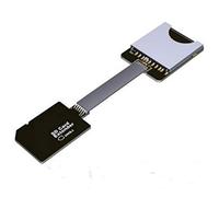 ADT-LINK Câble d'extension microSD TF Express Extender Cord Linker TF lecteur de carte TF adaptateur pour SDHC SDXC UHS-I Stable sans FPC Card Reading Test Line jusqu'à 104 Mo/s (15 cm, B22SF)