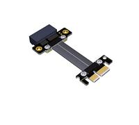 ADT-Link Riser Card Extension de Cable Ruban pour Carte Graphique PCI Express 3.0 x1 Mini¨¨re 180 Extension PCI-E Haute Vitesse 1x 16x R11SF (20cm)