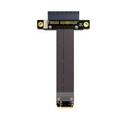 ADT-Link Riser PCIe x4 3.0 PCI-E 4X ¨¤ M.2 NGFF NVMe M Key 2280 Carte Riser Cable Gen3.0 cl¨¦ M2-M pci-Express rallonge 32G/BPS (10CM,R42SF)