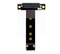ADT-Link Riser PCIe x4 3.0 PCI-E 4X ¨¤ M.2 NGFF NVMe M Key 2280 Carte Riser Cable Gen3.0 cl¨¦ M2-M pci-Express rallonge 32G/BPS (30CM,R42SL)