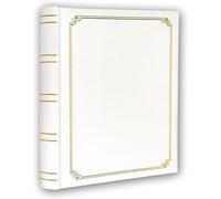 Adt3535 Album Photo Adhésif À 100 Pages Papier Laminé Blanc 35 X 35 Cm