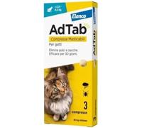 AdTab Comprimés à croquer pour Chats de 2,0 à 8,0 kg - 3 comprimés