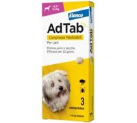 AdTab Comprimés à croquer pour Chiens de 2,5 à 5,5 kg - 3 comprimés