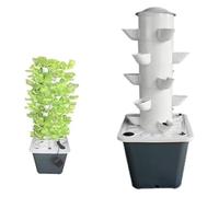 ADTUIUG Système de Culture hydroponique d'intérieur, Tour de système Culture aéroponique, Kit hydroponique avec minuterie Pompe, Jardin Vertical intérieur((25 Holes))
