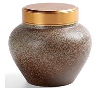 ADTUIUG Urne pour Animaux de Compagnie, L'urne de crémation en céramique fabriquée à la Main Peut contenir 10 Pouces Cubes for Les Humains et Animaux Compagnie Multicolore(White)