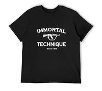 ADU Immortal Technique Tee Army Vintage Machine Words Gift Unisex 100% Cotton Short-Sleeve T-Shirts Black XXXL