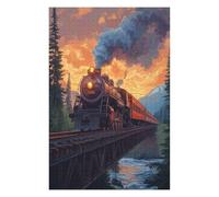 Adult 1000piece Jigsaw Puzzle Flying Scotsman Game 38x26cm