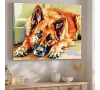 Adult 1000piece Puzzle for Adult Dogs with Clear Symbols and Colorful Simple Wall Decoration for German Shepherd Dog Decoration Gift 50x70cm