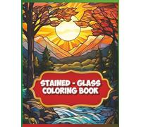 Adult coloring book. 100 pages, 50 stained glass patterns. single sided page makes perfect for markers, gel pens, color pencils. Relaxation and ... idea for teens, adults, and all occasions.