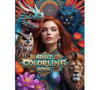 Adult Coloring Book: 46 Intricate Fantasy, Mandala & Animal Designs for Stress Relief and Creativity