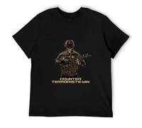 Adult Counter Strike CSGO Inspired Gaming Skeleton t Shirt Black L