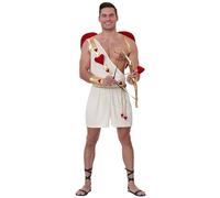 Adult Cupid Fancy Dress Costume for Men, God of Love Halloween Fancy Dress Costume, Match Maker Outfit, Roman God of Desire Dressup X-Small