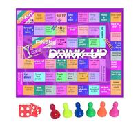 Adult Drinking Game Board Set, Interactive Dice Party Game For Halloween And Christmas, Family And Club Entertainment, Compact 32 x 22 cm Lightweight 73g, Fun Social Party ame For Home Gatherings