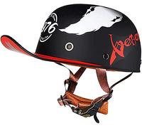 Adult Face Ouverts Moto Unisex Casque ECE Homologué Retro Casque De Moto Casquette De Baseball Demi-Casque pour Hommes Femmes Scooter Cyclomoteur