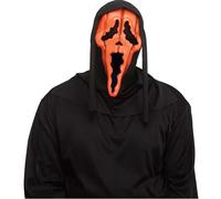 Masque De Visage De Fantôme Citrouille D'Halloween Avec Capuche Scream Neuf