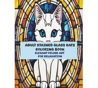 Adult Glass Stained Glass Cats: Elegant Feline Art for Relaxation.Transform calm moments into works of art with every radiant cat design.
