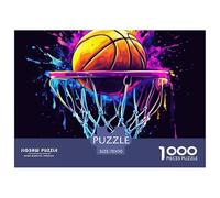 Adult Jigsaw Puzzle - 1000 Piece Puzzle -Basketball- Adults and Children from 14 Years Old Puzzle-Sports Competition 70x50cm/1000pcs