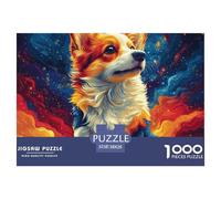 Adult Jigsaw Puzzle - 1000 Piece Puzzle - Corgi38x26cm/1000pcs - Adults and Children from 14 Years Old Puzzle - Pet Dog