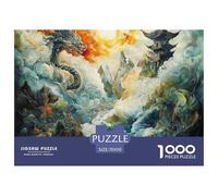 Adult Jigsaw Puzzle - 1000 Piece Puzzle -Dragon- Adults and Children from 14 Years Old Puzzle-Chinese Mythology 70x50cm/1000pcs
