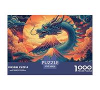 Adult Jigsaw Puzzle - 1000 Piece Puzzle - Dragon38x26cm/1000pcs - Adults and Children from 14 Years Old Puzzle - Chinese Divine Dragon