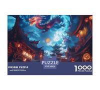 Adult Jigsaw Puzzle - 1000 Piece Puzzle - Dragon38x26cm/1000pcs - Adults and Children from 14 Years Old Puzzle - Divine Dragon