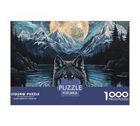 Adult Jigsaw Puzzle - 1000 Piece Puzzle -Loup- Adults and Children from 14 Years Old Puzzle-Cool LoupPicture 38x26cm/1000pcs