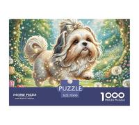Adult Jigsaw Puzzle - 1000 Piece Puzzle - Shih Tzu70x50cm/1000pcs - Adults and Children from 14 Years Old Puzzle - Cute Animals