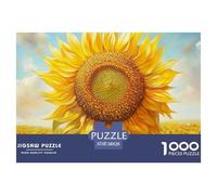 Adult Jigsaw Puzzle - 1000 Piece Puzzle - Tournesol- Adults and Children from 14 Years Old Puzzle - Oil Painting Flowers 38x26cm/1000pcs