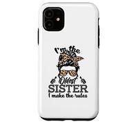 Adult Messy Bun I Make The Rules Oldest 3 Sisters Siblings Coque pour iPhone 11