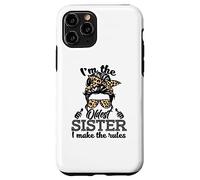 Adult Messy Bun I Make The Rules Oldest 3 Sisters Siblings Coque pour iPhone 11 Pro