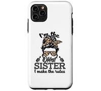 Adult Messy Bun I Make The Rules Oldest 3 Sisters Siblings Coque pour iPhone 11 Pro Max