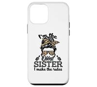 Adult Messy Bun I Make The Rules Oldest 3 Sisters Siblings Coque pour iPhone 12 Mini