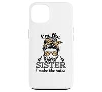 Adult Messy Bun I Make The Rules Oldest 3 Sisters Siblings Coque pour iPhone 13