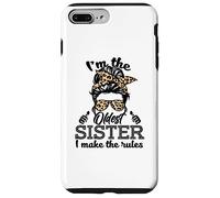 Adult Messy Bun I Make The Rules Oldest 3 Sisters Siblings Coque pour iPhone 7 Plus/8 Plus